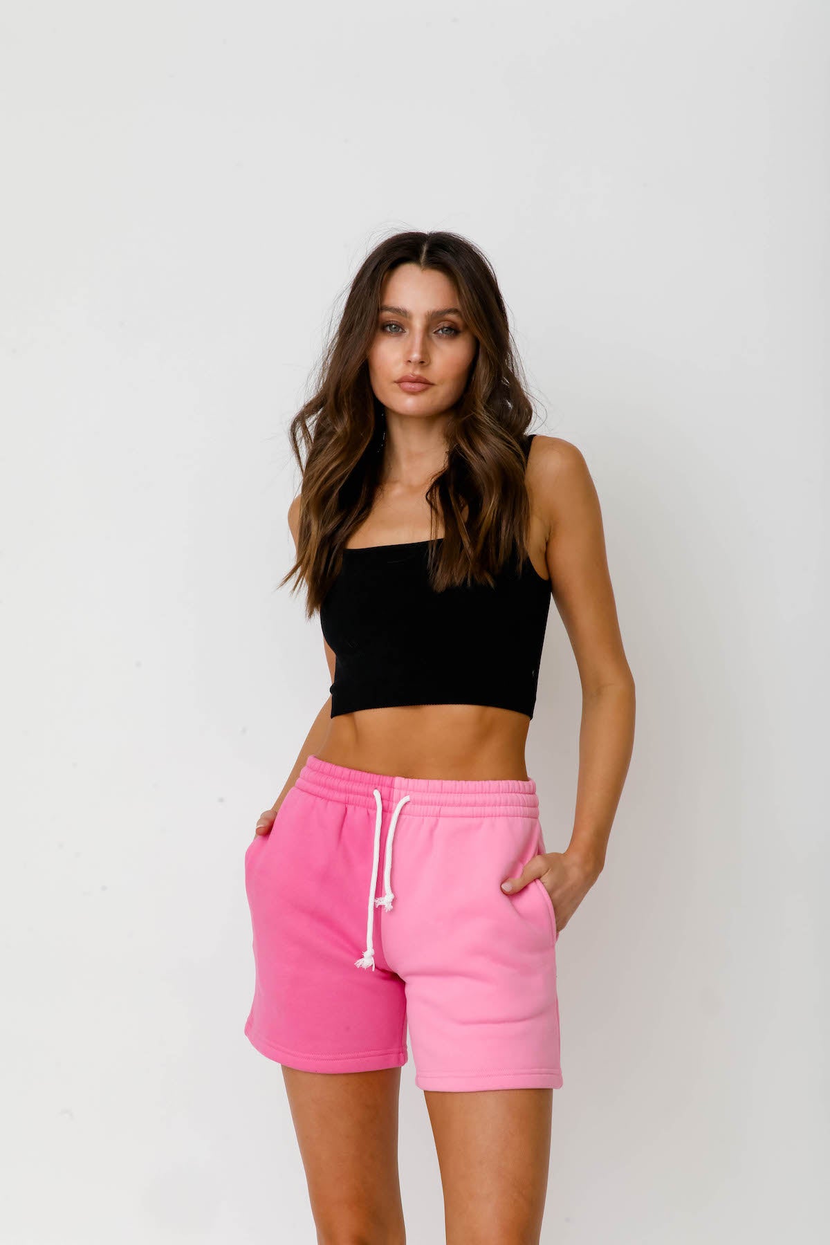 Two Tone Shorts - Pink/Pink